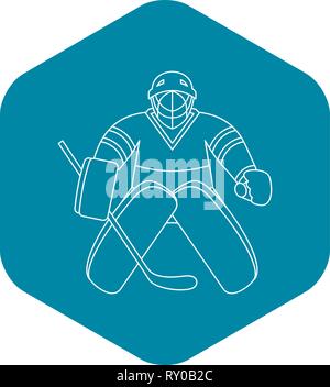 Goalkeeper mask icon, outline style Stock Vector Image & Art - Alamy