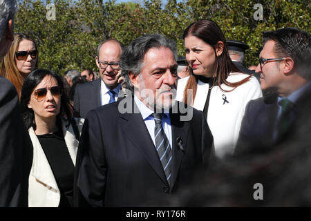 Madrid, Spain. 11th Mar, 2019. Pepu Hernandez seen attending the event of the The Association of Victims of Terrorism (AVT) in the El Retiro Park in memory of the victims of the attacks of March 11, 2004. Credit: Jesus Hellin/ZUMA Wire/Alamy Live News Stock Photo