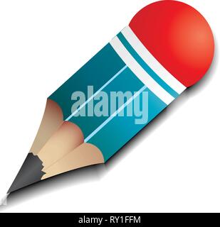 Little pencil, vector illustration Stock Vector
