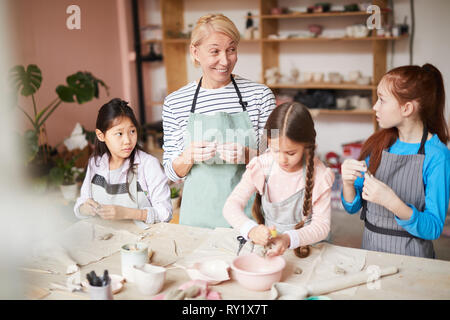Pottery Class for Kids Stock Photo