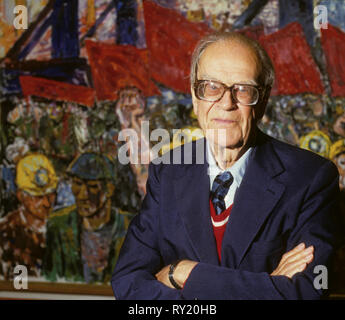 Tage Erlander former Swedish Social democrats Party leader and Prime minister at his  living at  Bommersvik Stock Photo