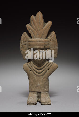 Figurine, 1325-1521. Mexico, Aztec. Pottery; overall: 19.8 cm (7 13/16 in Stock Photo