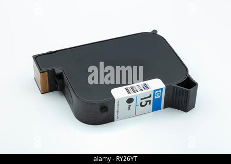 HP printer ink cartridge Stock Photo