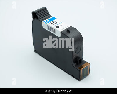 HP printer ink cartridge Stock Photo