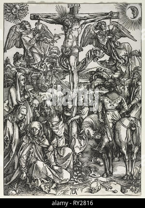 The Crucifixion. Albrecht Dürer (German, 1471-1528). Woodcut Stock Photo