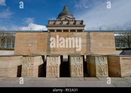 Kriegerdenkmal, Bayerische Staatskanzlei, Franz-Josef-Strauss-Ring, Muenchen, Bayern, Deutschland Stock Photo