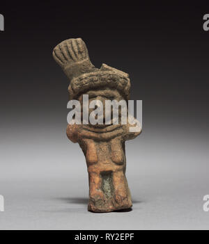 Figurine, 1325-1521. Mexico, Aztec, 14th century-16th century. Terracotta; overall: 8.6 cm (3 3/8 in Stock Photo