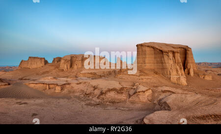 Dasht-e Lut Desert in eastern Iran taken in January 2019 taken in hdr Stock Photo