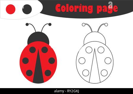 Ladybug Coloring Book : Easy and Fun Ladybugs Coloring Book for Kids | Made  By Teachers