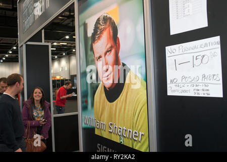 The Destination Star Trek event took place at London's ExCel centre from 19th - 21st October 2012. Stock Photo