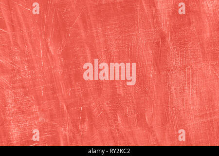 Abstract coral living color wall backgrounds, grunge cement stucco textures banner Stock Photo