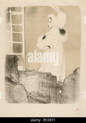 Miss May Belfort, 1895. Henri de Toulouse-Lautrec (French, 1864-1901). Lithograph Stock Photo