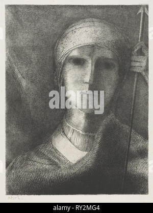 Parsifal. Odilon Redon (French, 1840-1916). Lithograph Stock Photo