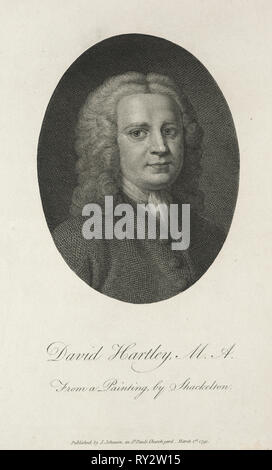 David Hartley, 1791. William Blake (British, 1757-1827). Engraving Stock Photo