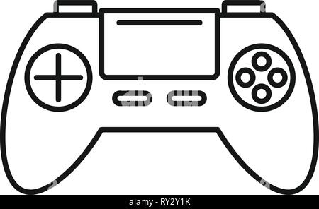 Toy Gamepad Icon Outline Toy Gamepad Vector Icon For Web Design Isolated On White Background Stock Vector Image Art Alamy