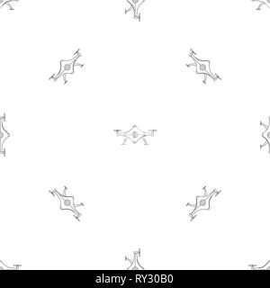 Futuristic drone pattern seamless vector repeat geometric for any web design Stock Vector