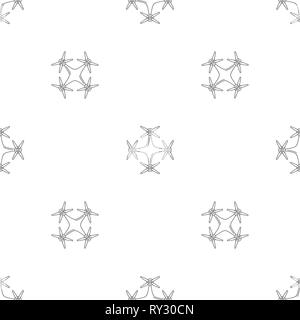 Copter drone pattern seamless vector repeat geometric for any web design Stock Vector