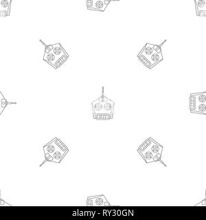 Drone remote control pattern seamless vector repeat geometric for any web design Stock Vector