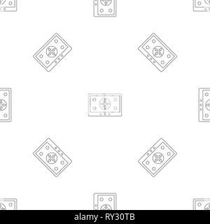 Tablet drone control pattern seamless vector repeat geometric for any web design Stock Vector