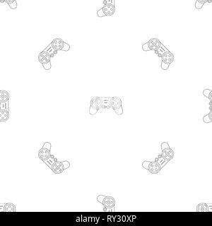 Joystick drone control pattern seamless vector repeat geometric for any web design Stock Vector
