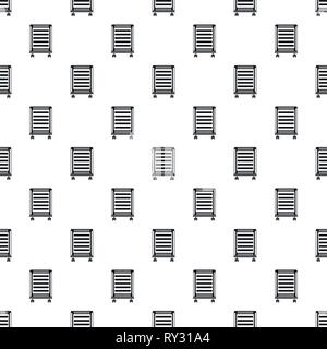 Home oil radiator pattern seamless vector repeat geometric for any web design Stock Vector