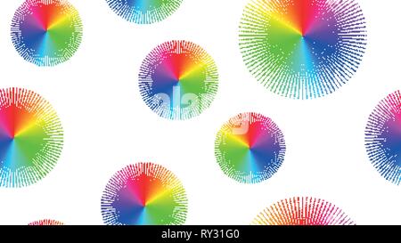 Neon Light Particles, Seamless Pattern Design. Seamless Holiday, Fabric, Cover, Ad, Fashion Pattern neon effect Stock Vector