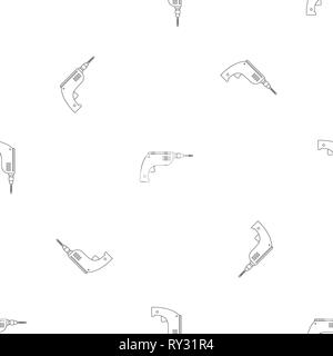 Drill pattern seamless vector repeat geometric for any web design Stock Vector