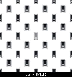 Home heater boiler pattern seamless vector repeat geometric for any web design Stock Vector