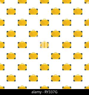 Travel suitcase pattern seamless vector repeat for any web design Stock Vector