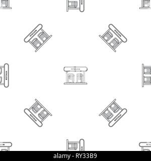 Petroleum station pattern seamless vector repeat geometric for any web design Stock Vector
