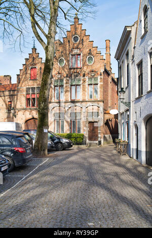 Walplein Square Of Brugge, Belgium Stock Photo - Alamy