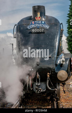 LNER 'A4' 4-6-2 No. 60007 'Sir Nigel Gresley', NRM, York Stock Photo