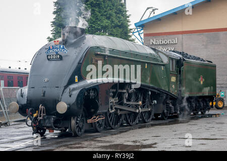 LNER 'A4' 4-6-2 No. 60019 'Bittern', NRM, York Stock Photo