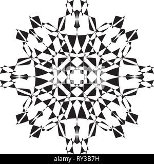 Arabesque pseudo tridimensional shield star on transparent background arabesque graphic design Stock Vector