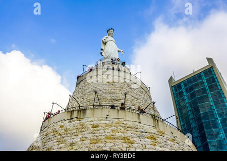 Harissa Our Lady of Lebanon Marian Shrine Pilgrimage Site Monument View Stock Photo