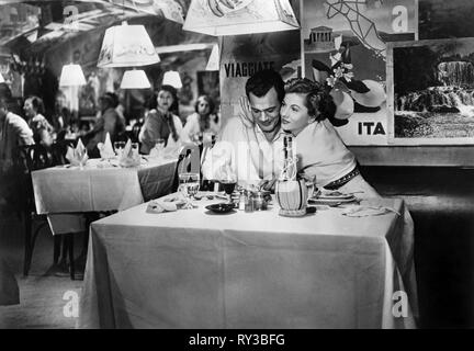 COTTEN,FONTAINE, SEPTEMBER AFFAIR, 1950 Stock Photo