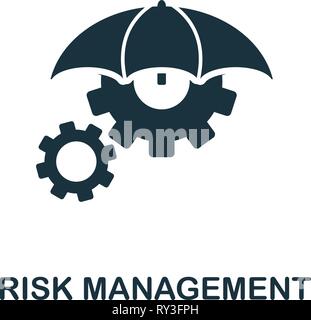 Risk Management icon. Creative element design from risk management icons collection. Pixel perfect Risk Management icon for web design, apps, software Stock Vector