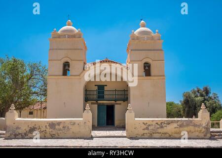 Argentina, Salta Province, Valles Calchaquies, Molinos, Iglesia San Pedro de Nolasco church Stock Photo