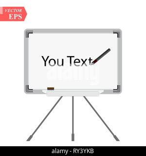presentation board icon. Your text board isolated on white vector illustration eps10 Stock Vector