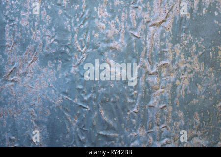 Aged galvanized steel plate. Metallic background texture Stock Photo