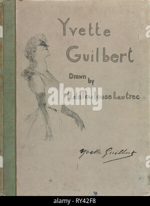 Yvette Guilbert-English Series, 1898. Henri de Toulouse-Lautrec (French, 1864-1901). Lithograph Stock Photo