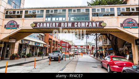 MONTEREY, CALIFORNIA - May 13, 2016: Monterey has attracted artists since the late 19th century and many celebrated painters and writers have lived th Stock Photo