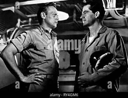 WIDMARK,ANDREWS, THE FROGMEN, 1951 Stock Photo