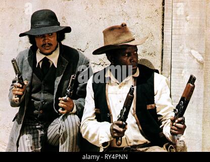 BELAFONTE,POITIER, BUCK AND THE PREACHER, 1972 Stock Photo