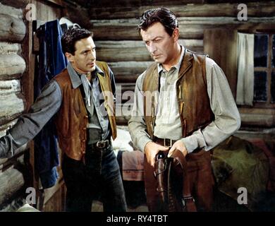 CASSAVETES,TAYLOR, SADDLE THE WIND, 1958 Stock Photo