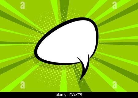 Comic book empty speech bubble Stock Vector