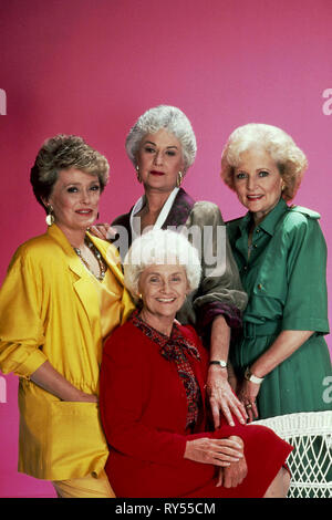 MCCLANAHAN,ARTHUR,GETTY,WHITE, THE GOLDEN GIRLS, 1985 Stock Photo