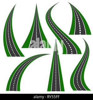 Street Roads Icon. Travel Concept Stock Vector