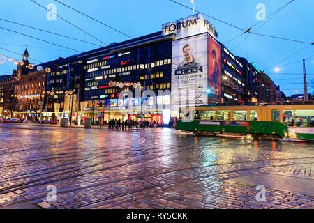 Finland, Uusimaa province, Helsinki, Kluuvi district, shopping mall Forum Stock Photo