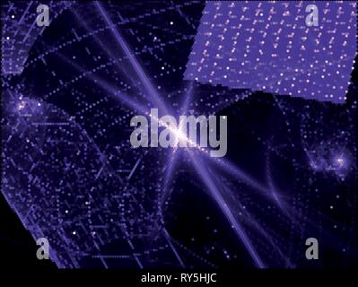 Dotted vector background - space or science fiction theme Stock Vector